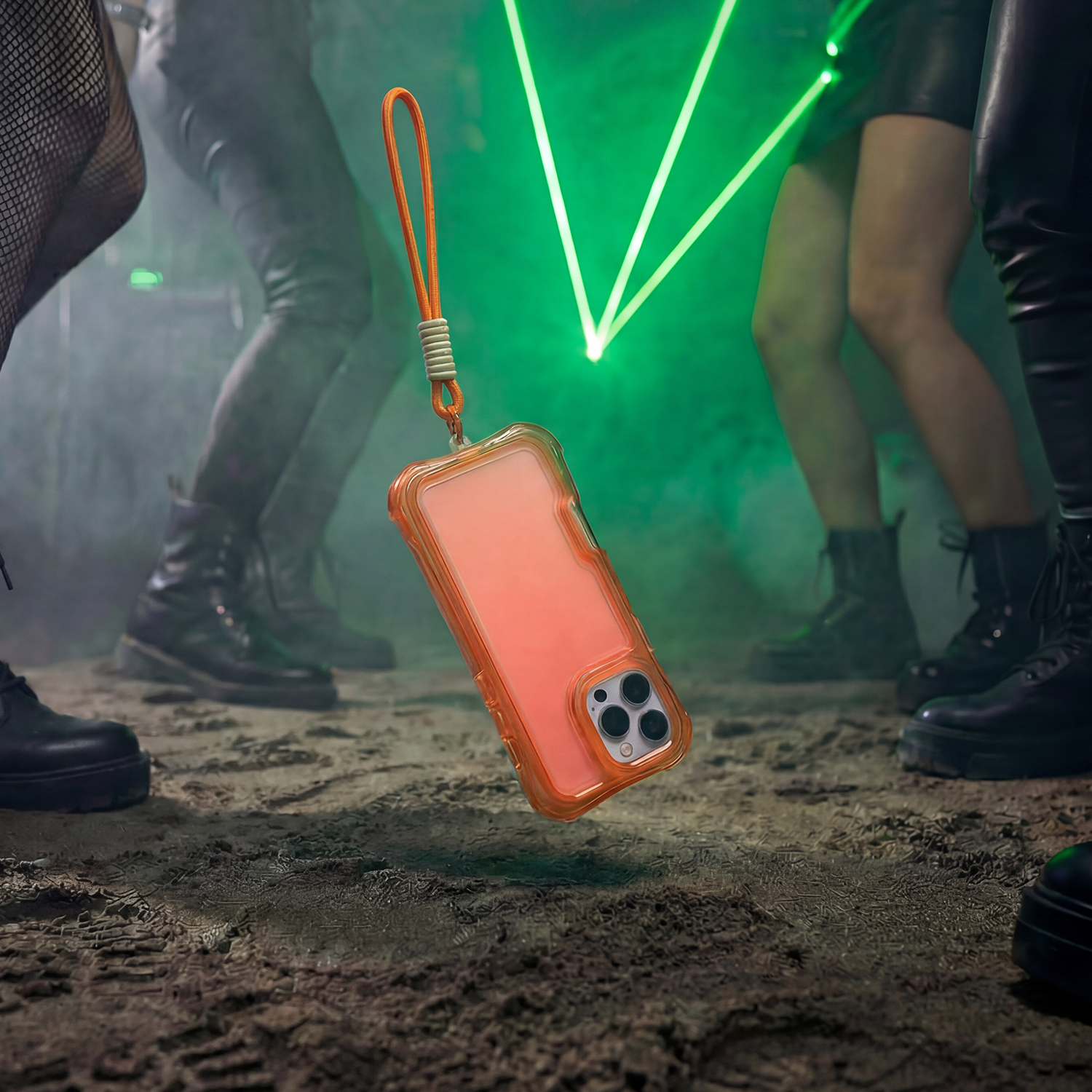 case with wrist strap